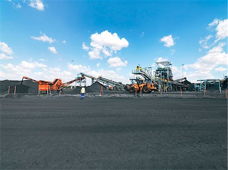 eastern transvaal - Sorting and grading the coal for collection, Palesa Coal Mine Stock Photo - Rights-Managed, Code: 873-07157006