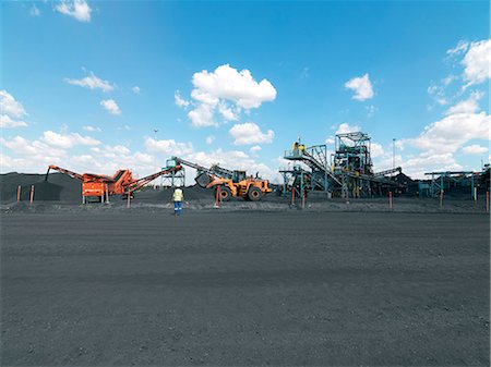 eastern transvaal - Sorting and grading the coal for collection, Palesa Coal Mine Stock Photo - Rights-Managed, Code: 873-07157007