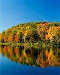 Lac Taylor en automne parc de la Gatineau (Québec), Canada