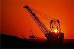 Coal Mining at Sunset Estevan Saskatchewan, Canada