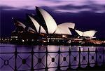 Opernhaus bei Nacht Sydney, Australien