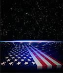 American Flag in Space