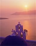 Coucher de soleil de Santorin, Grèce