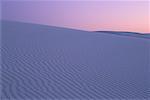 Coucher de soleil blanc Sands National Monument Nouveau Mexique, USA