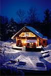 Cabin in Winter Haliburton, Ontario, Canada