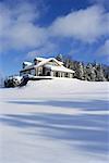 Hütte im Winter Shampers Bluff New Brunswick, Kanada
