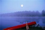 Canoe by Tom Thomson Lake Algonquin Provincial Park Ontario, Canada