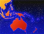 Carte de la région du Pacifique
