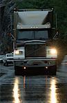 Camion de transport en Colombie-Britannique, Canada