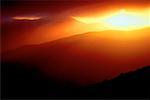 Lever du soleil au-dessus de l'enfer Kloof Richtersveld National Park Afrique du Sud