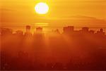 City Skyline at Sunset Vancouver, British Columbia Canada