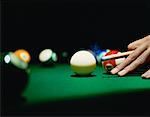 Close-Up of Person Playing Billiards