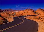 Road, Valley of Fire State Park au Nevada, USA