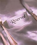 Table Setting and Reserved Card