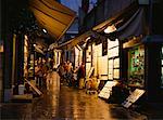 Rue Du Tresor bei Nacht Québec, Québec, Kanada