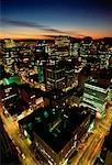 Cityscape at Night Vancouver, British Columbia Canada