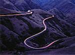 Light Trails on Hwy 129 at Dusk Washington State, USA