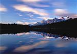 Réflexions sur Herbert Lake Parc National de Banff (Alberta), Canada
