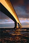 Pont de la Confédération reliant l'île du Prince Édouard et du Nouveau-Brunswick, Canada