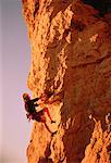 Woman Rock Climbing Ontario, Canada