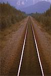 Railroad Tracks Banff, Alberta, Canada