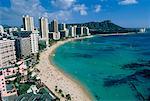 Honolulu Waikiki Beach, Oahu, Hawaii, USA