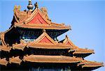 Palast Dach Verbotene Stadt, Beijing, China