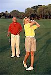 Mature Couple Golfing Florida, USA