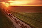 Train at Sunset