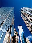 Looking Up at Office Towers Toronto, Ontario, Canada