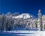 Rocky Mountains im Winter Kananaskis Country, Alberta Kanada