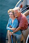 Mature Couple Traveling on Ferry