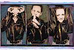 Triptych Portraits of Boy