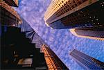 Looking Up at Office Towers Toronto, Ontario, Canada