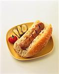 Hotdog with Sauerkraut