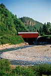 Pont couvert le Parc National Fundy Nouveau-Brunswick, Canada