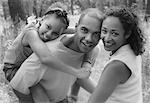 Portrait of Family Outdoors