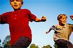 Boys Running Outdoors