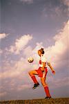 Female Soccer Player Outdoors