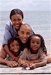 Portrait of Family on Beach