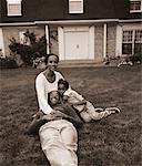 Portrait of Family Outdoors