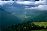 Les Dolomites au col de Sella Dawn, près de Ornella en Italie du Nord, Italie
