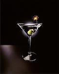 Martini with Bomb as Olive