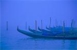 Gondeln an Dusk-Venedig, Italien