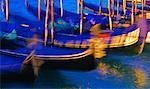 Télécabines au crépuscule, Venise, Italie