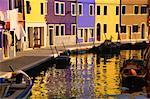 Île de Burano, la lagune de Venise Italie