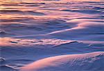 Snowdrifts at Sunset Ottawa River, Ontario, Canada