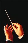Conductor's Hands Holding Baton