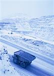 Mine de cuivre en hiver Butte, Montana, Etats-Unis