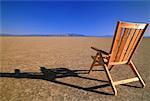 Chaise longue dans le désert au Nevada, USA